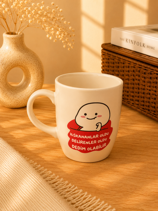 Keramiktasse „Kıskananlar Oldu, Delirenler Oldu, Dedim Olabilir“