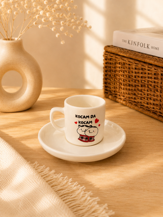 Espressotasse „Kocam da Kocam“ aus Keramik