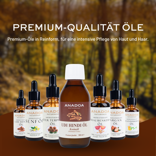 Anadoa Naturhaus Premium Öle Kollektion, Kaltgepresste Öle, Ätherische Öle