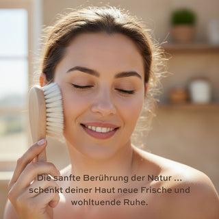 Gesichtsburste aus Ziegenhaar