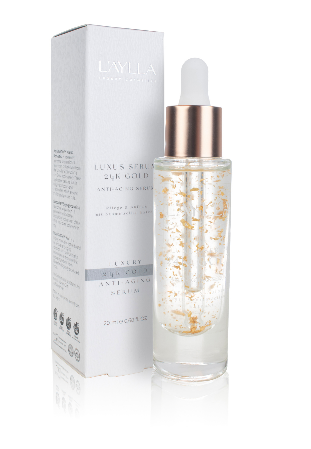 Anti-aging serum with 24K gold particles