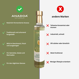 Ananas Essig | 100% Natürlicher | 250 ml