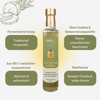 Ananas Essig | 100% Natürlicher | 250 ml