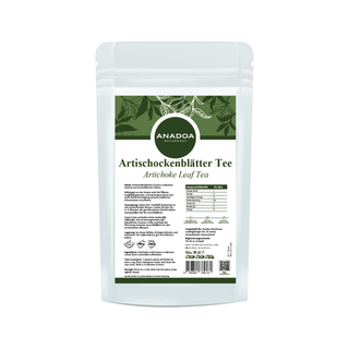 Artischockenblätter tee label  - Artichoke Leaf Tea - Enginar Yaprağı Çayı - Kräutertee - Anadoa Naturhaus