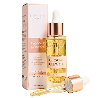 Exosome Glow Oil - Luxus-Gesichtsöl mit Exosomen & 24K Goldpartikeln