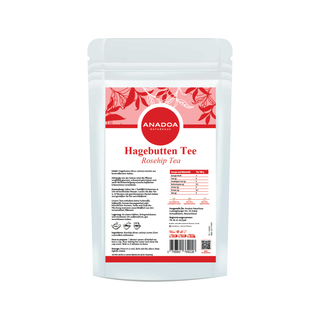 Hagebutten Tee label - Kräutertee - hagebuttetee - Rosehip tea - Kuşburnu Çayı - Anadoa Naturhaus