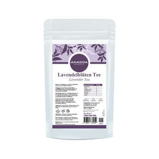 Lavendeltee label - Lavendelblüten tee - Lavanta Çayı - Lavender Tea - Anadoa Naturhaus