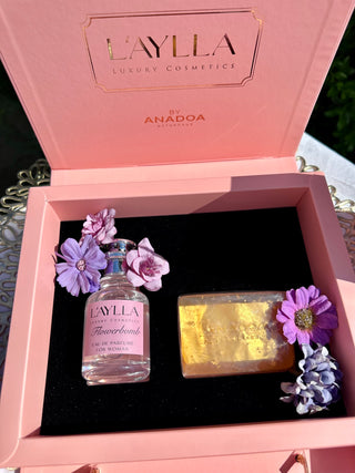 laylla box set flowerbomb und seife
