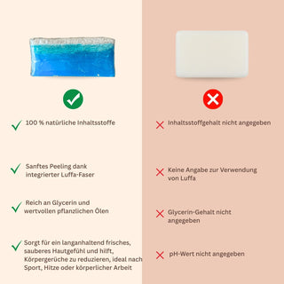 luffa ozean seife - compare andere marken