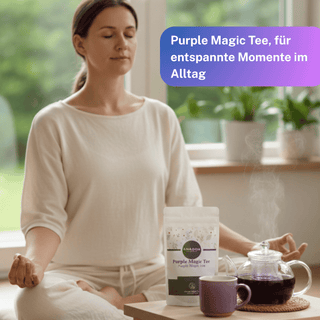 purple magic tee, für entspannte momente im Alltag