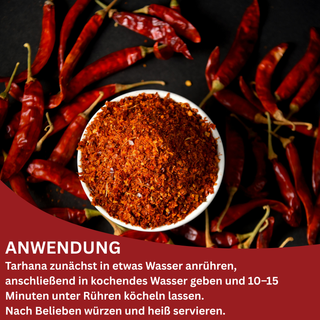 Scharfe Tarhana Suppe | Traditionell, würzig & proteinreich