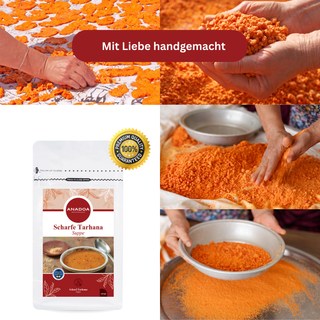 Scharfe Tarhana Suppe | Traditionell, würzig & proteinreich