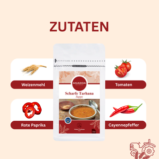 Scharfe Tarhana Suppe | Traditionell, würzig & proteinreich