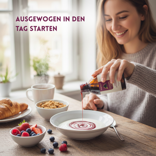 Familien Set mit Schwarze Maulbeere Sirup