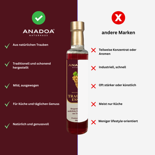 Traubenessig – Naturtrüb & Traditionell Fermentiert | 250ml
