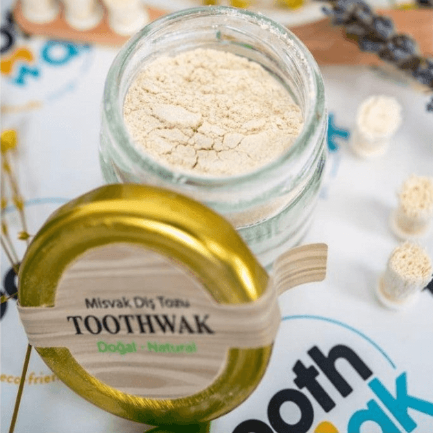 Toothwak Miswak Naturzahnbürste &amp; Natürliches Zahnpulver - Anadoa Naturhaus