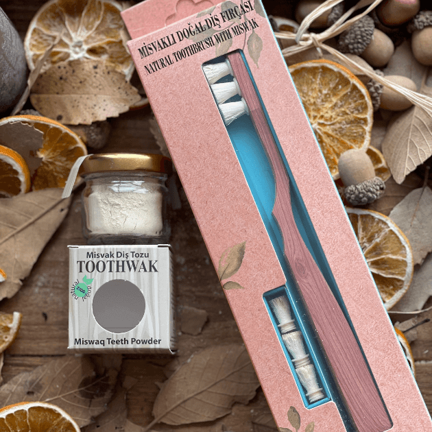 Toothwak Miswak Naturzahnbürste &amp; Natürliches Zahnpulver - Anadoa Naturhaus